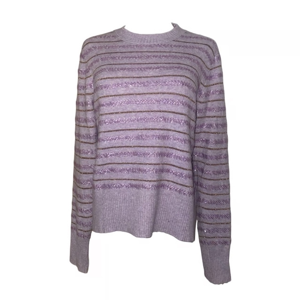 J. Crew Purple Striped Sweater